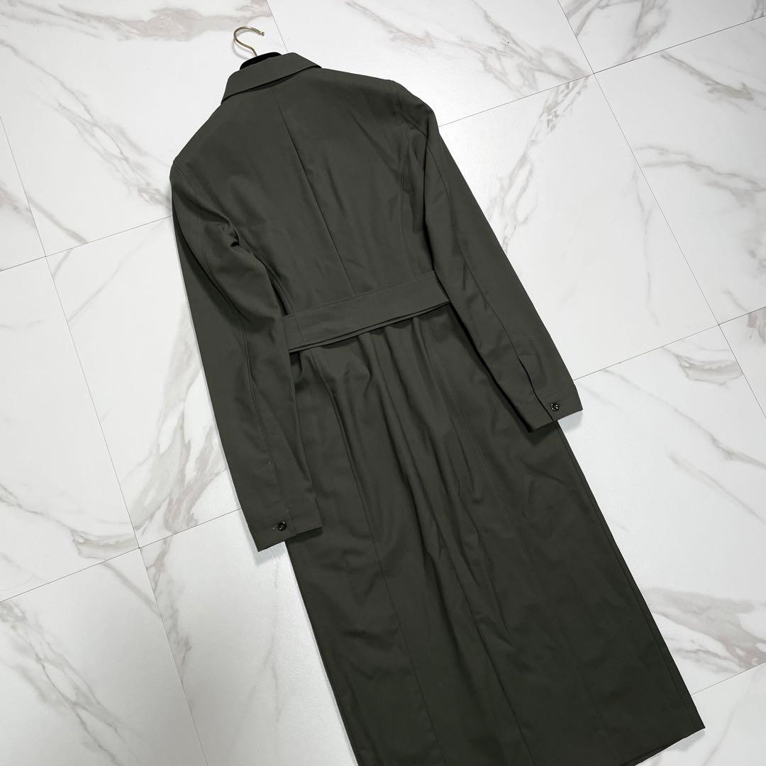 MaxMara 最高級白タグ ベルテッドシャツワンピース バージンウール