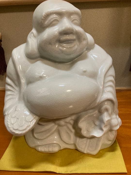 大きくお値下げ＊近々アカウント削除/【萩焼天鵬山窯】お顔◎布袋様の置物/七福神