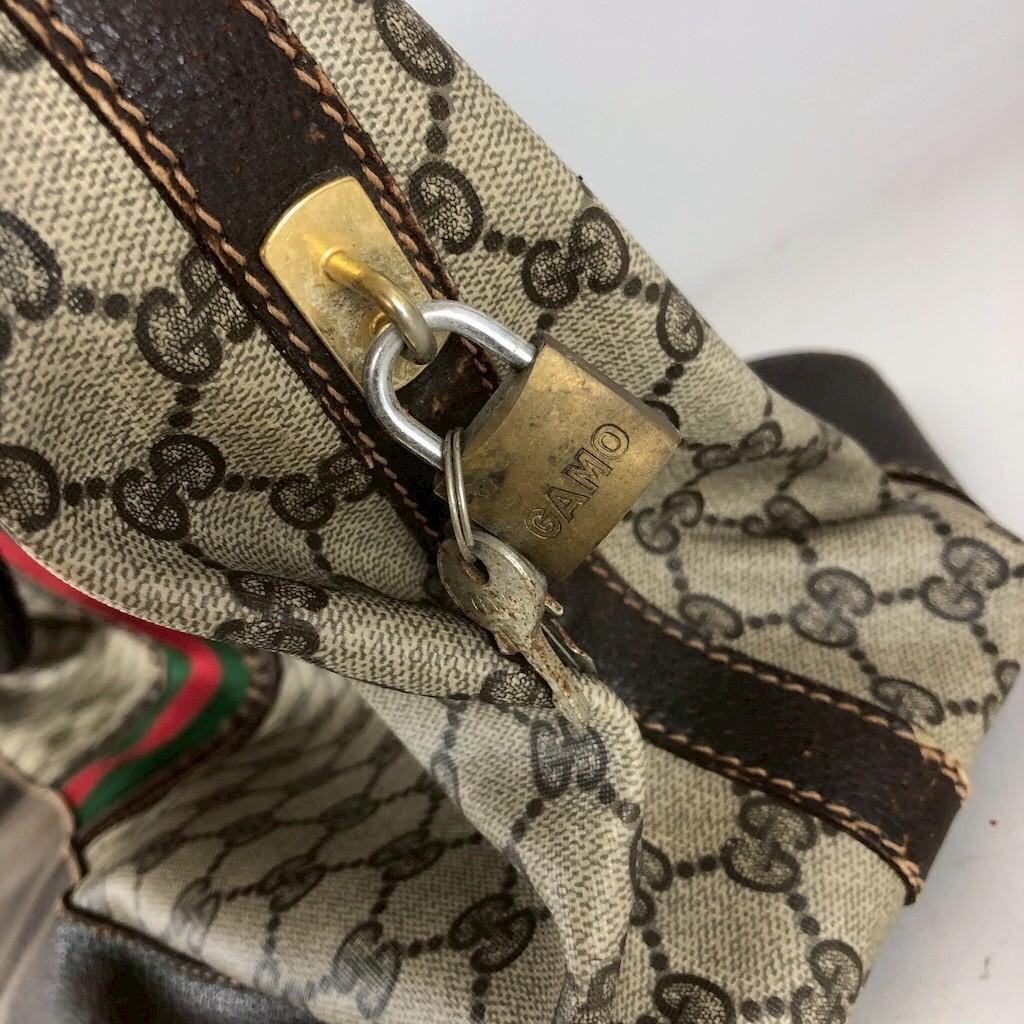 GUCCI グッチ ヴィンテージ トートバッグ GGスプリーム シェリーライン