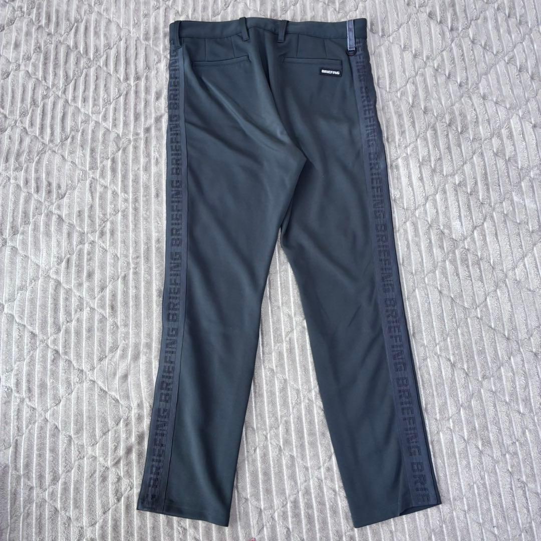 BRIEFING MENS サイドロゴパンツ　Lサイズ　ダークグレー　伸縮あり