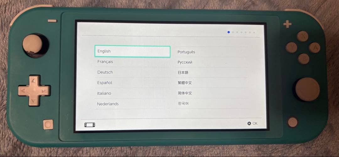 Nintendo switch Lite ターコイズ　本体のみ・傷あり