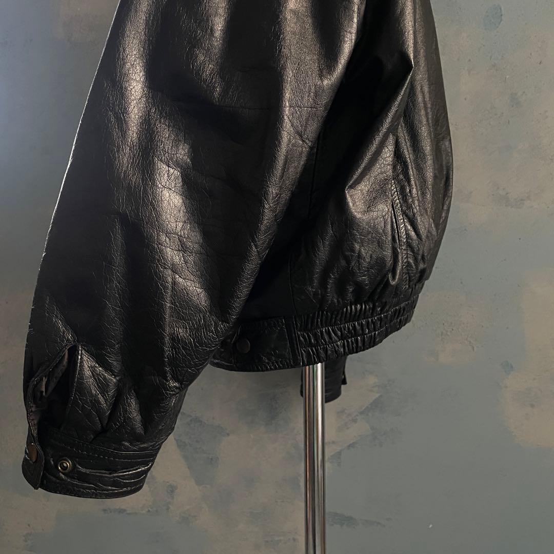 G-306D d'or homme“牛革“短丈“bomber jacket