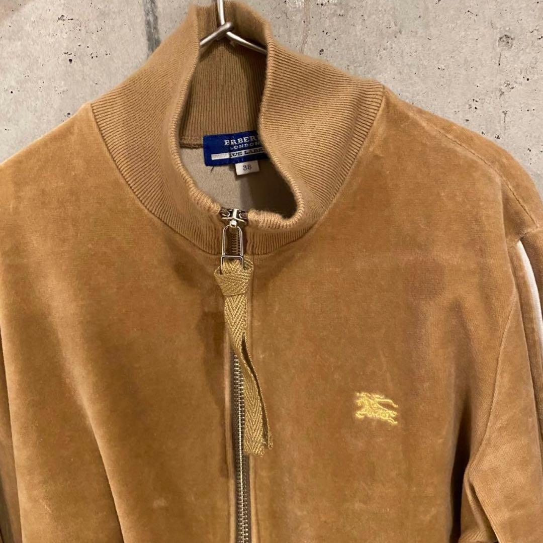 BURBERRYBLUELABER ベロアトラックジャケット