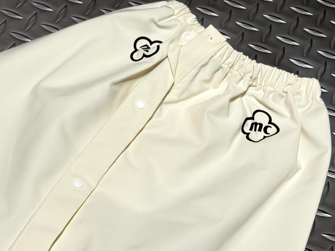 B品★マリ・クレールゴルフ★長袖半袖レインウェアレッグカバー付き★L/BK