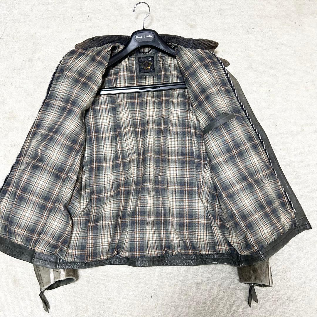希少　ショット Schott シングルライダースジャケット　レザージャケット