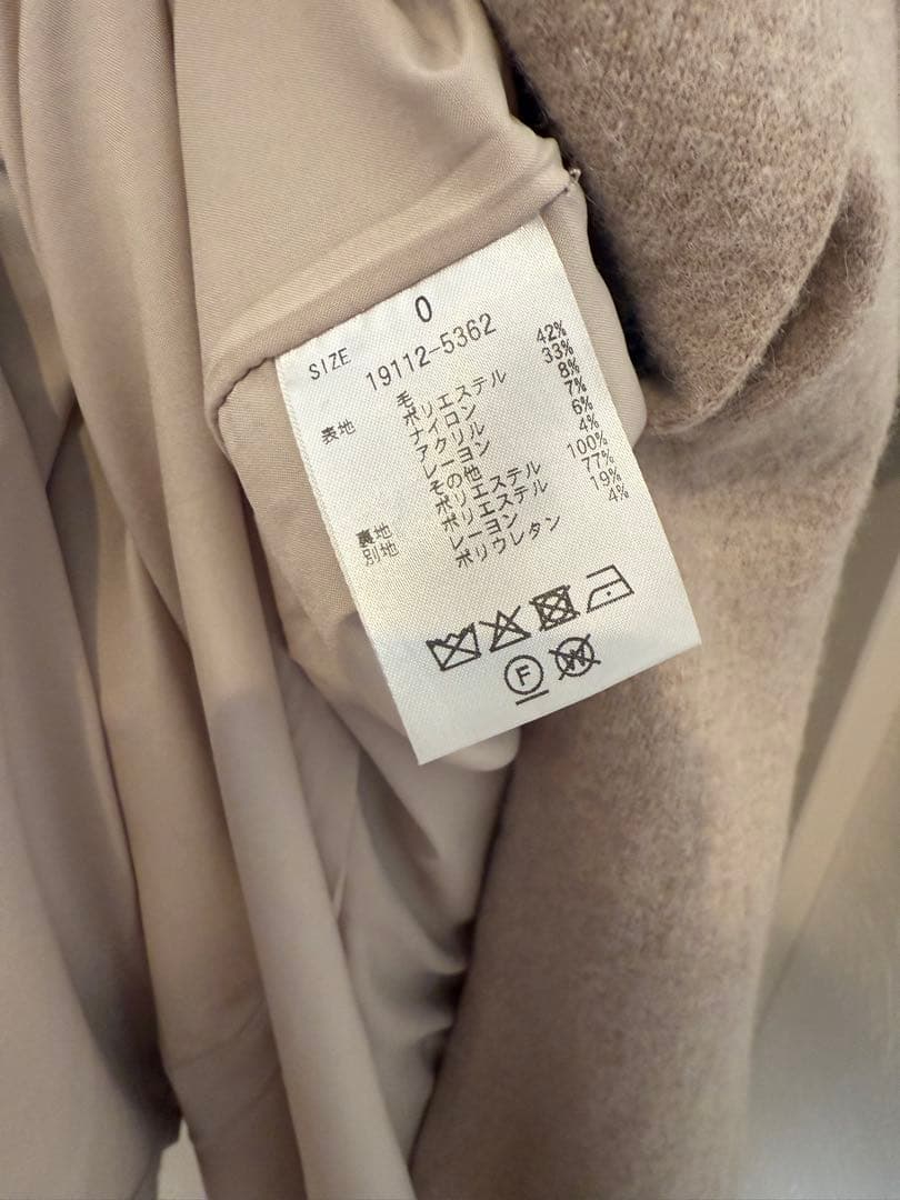clane♡ POWER SHOULDER WOOL ONEPIECE