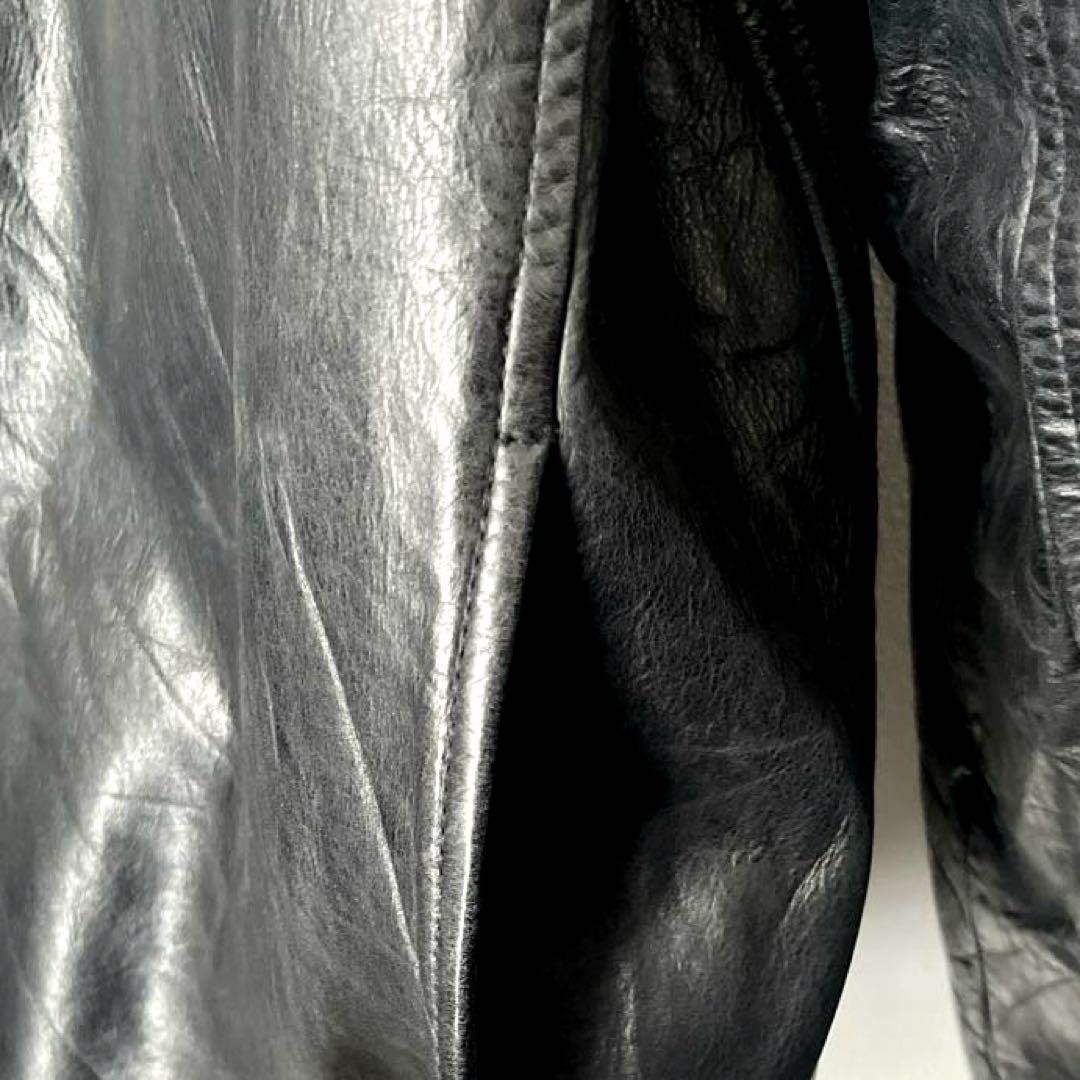 人気✨オールドギャップ　レザージャケット　スタンドカラー　L 本革　ブラック