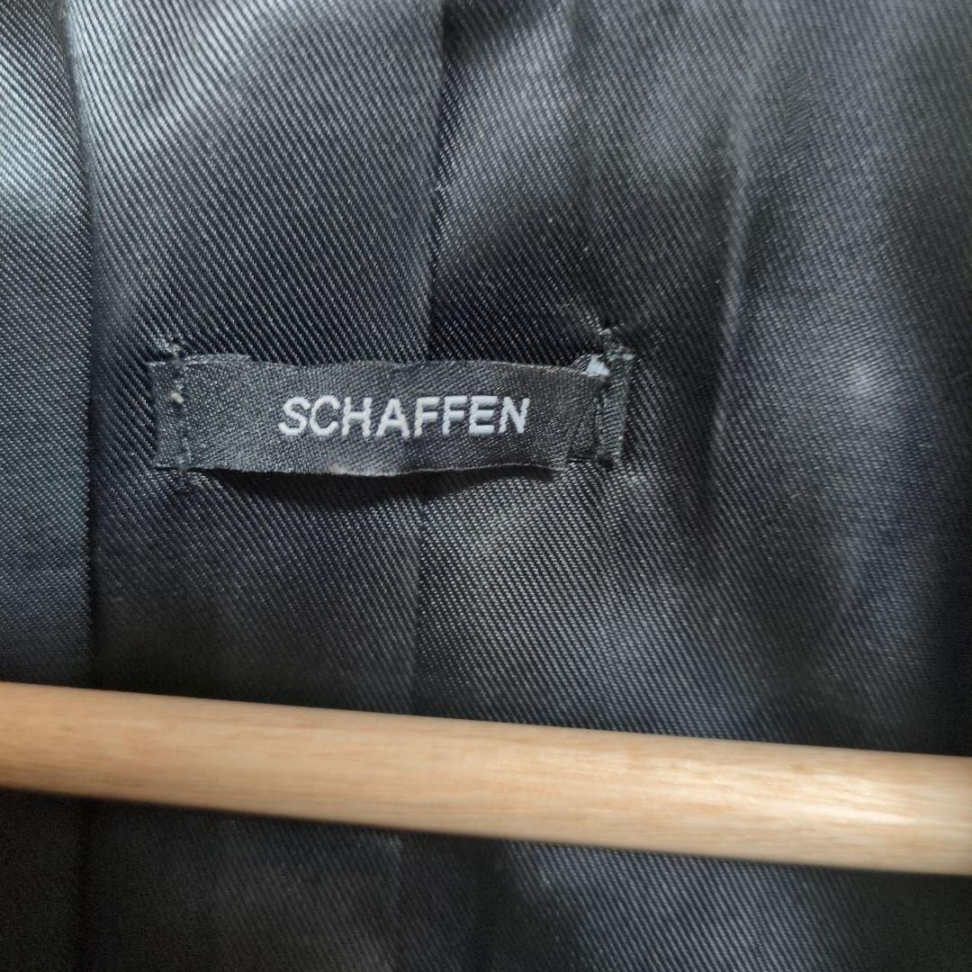 SCHAFFEN ブラックライダースジャケット　1