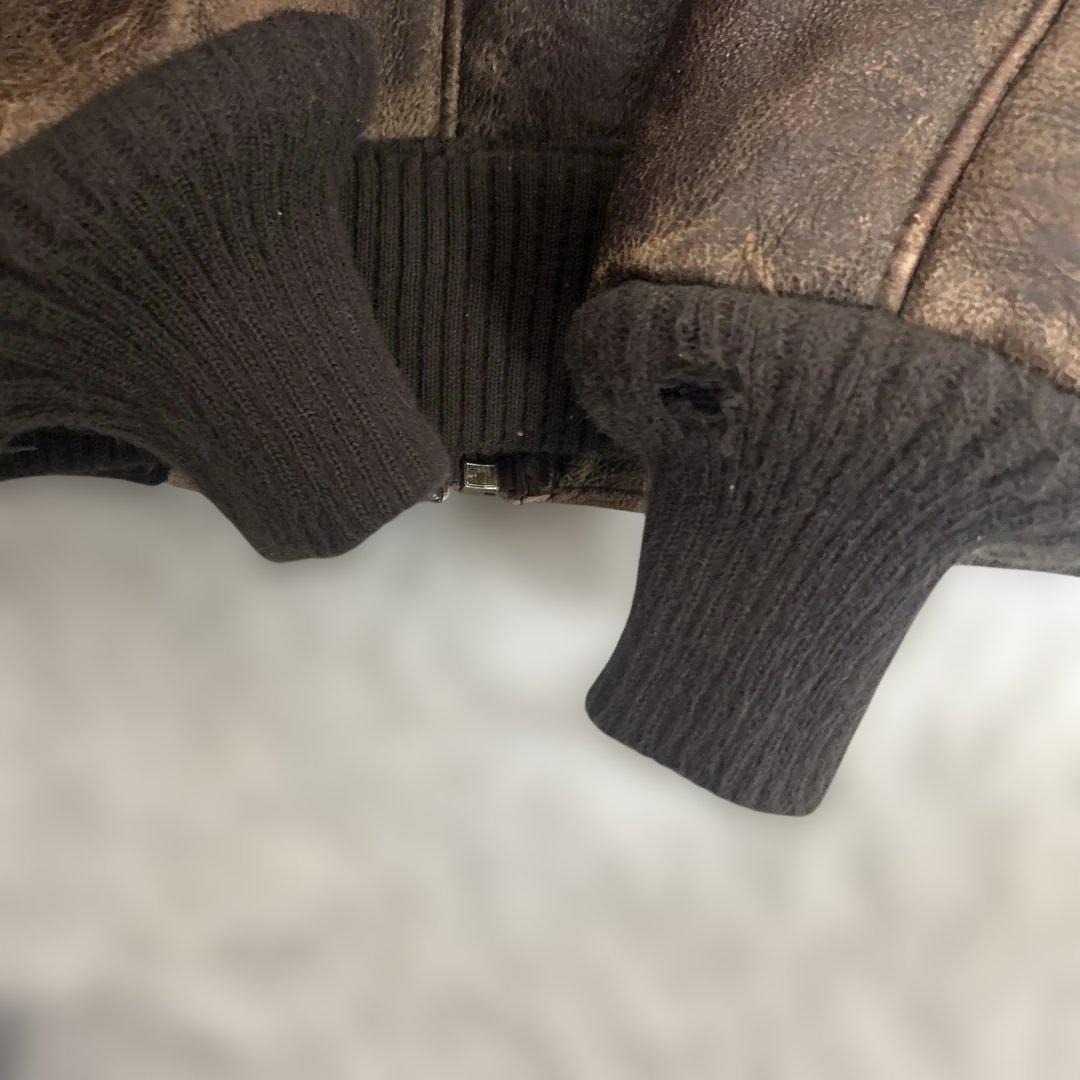 希少　ビンテージ USA製 B-6 US SHEEPSKIN Lサイズ程度