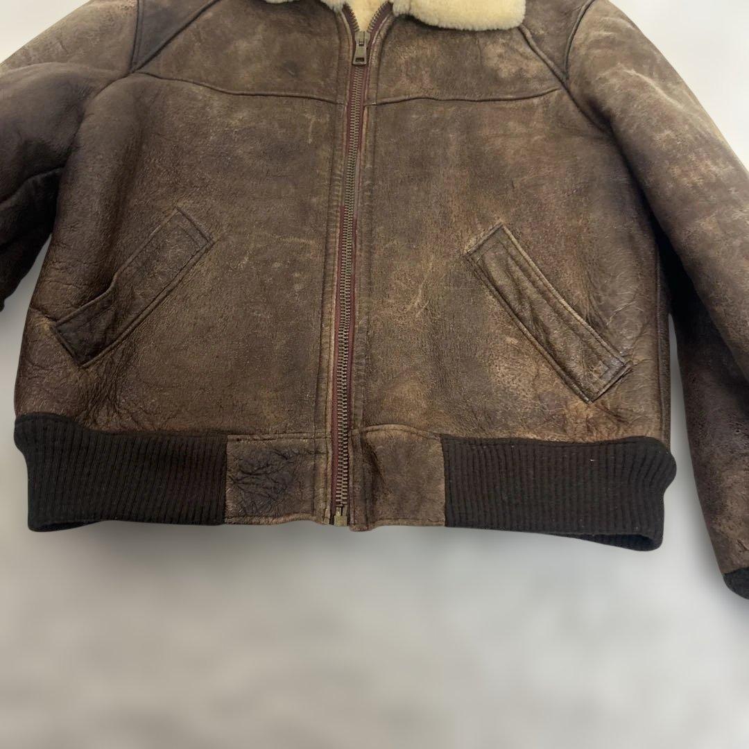 希少　ビンテージ USA製 B-6 US SHEEPSKIN Lサイズ程度