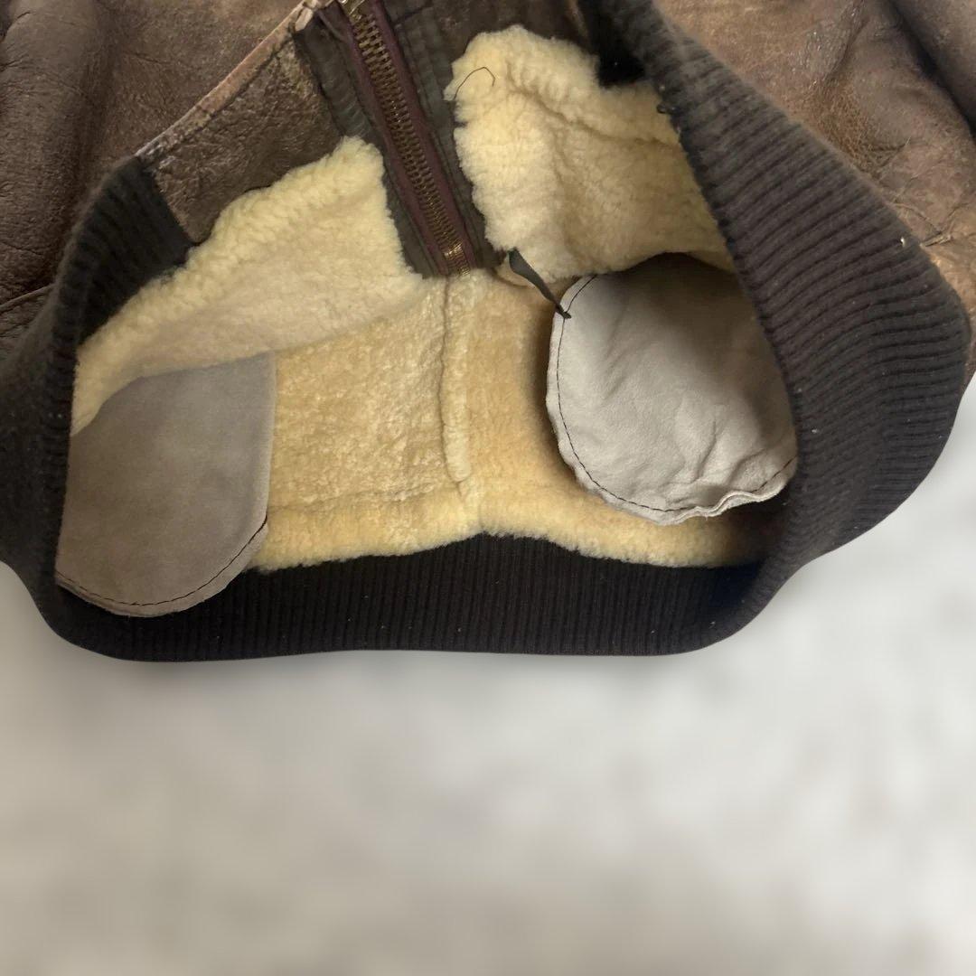 希少　ビンテージ USA製 B-6 US SHEEPSKIN Lサイズ程度