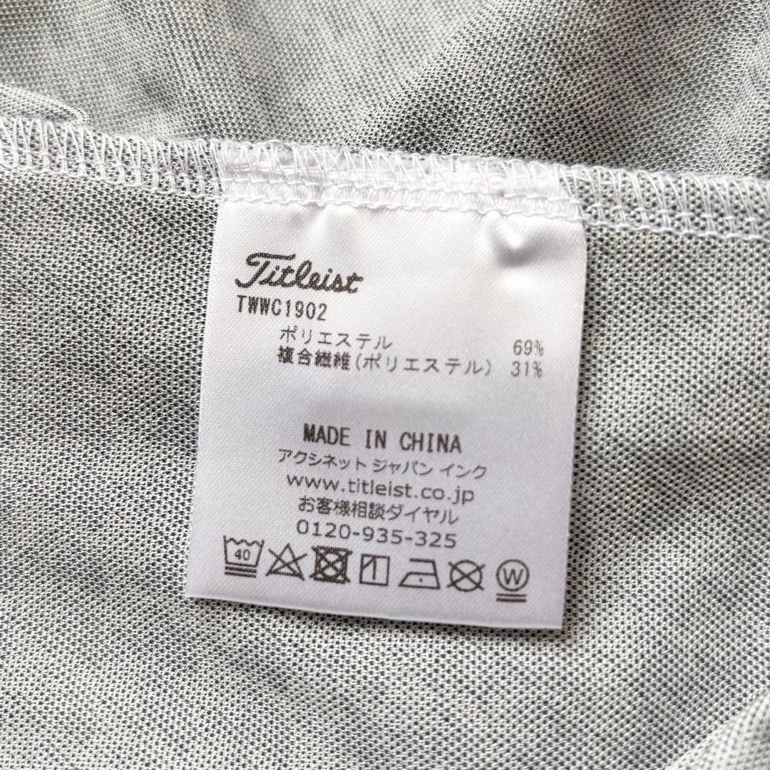 【美品】Titleist タイトリスト 千鳥孔子総柄 モックネック長袖シャツ M