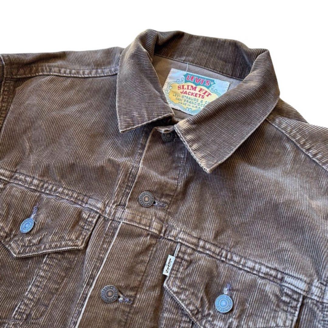 USA製 90s Levi's コーデュロイ トラッカージャケット Big E