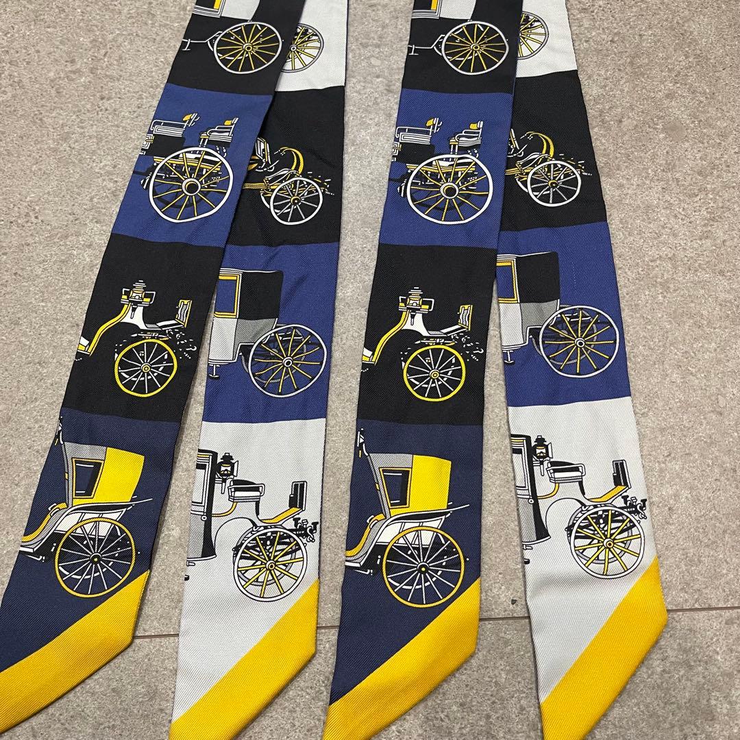 【値下げ】21SS エルメス ツイリー 馬車柄 2本セット 正規品