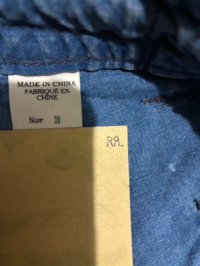 【美品】RRL INDIGO COTTON FLIGHT PANTS