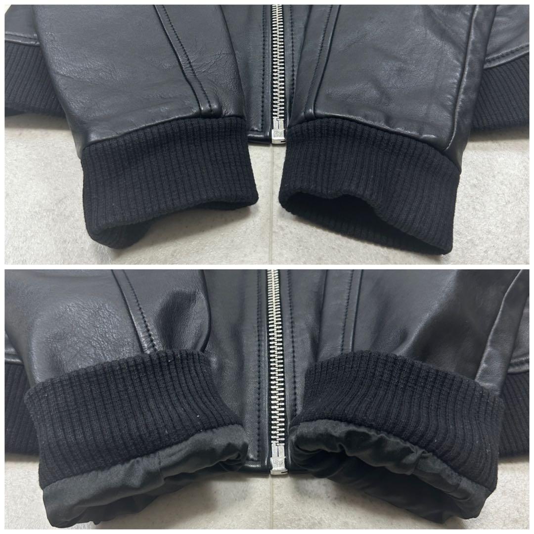 【BALR.】2way HOODED LEATHER BOMBER JACKET