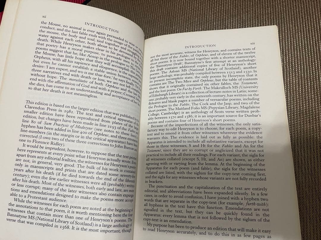 希少　Robert Henryson The Poems