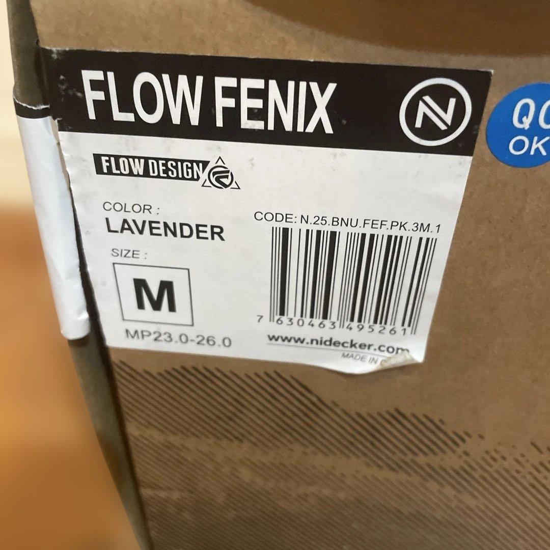 NIDECKER FLOW FENIXビンディングMサイズ ラベンダーレディース