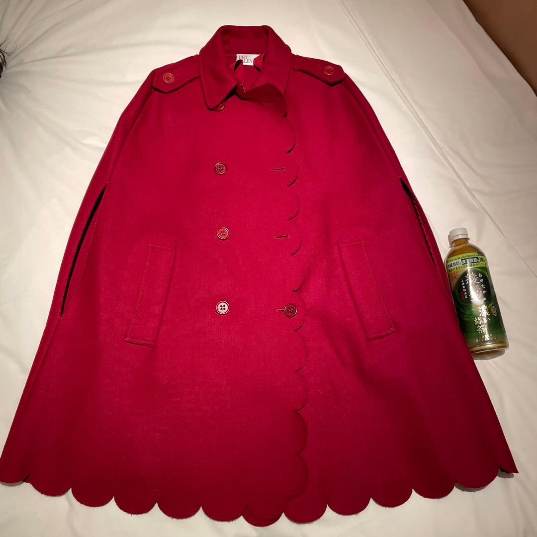 美品　RED VALENTINO 赤 ポンチョ・ケープコート 新品タグ付き