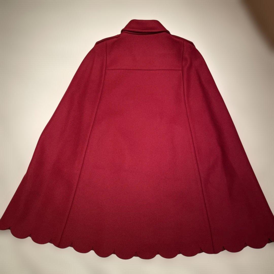 美品　RED VALENTINO 赤 ポンチョ・ケープコート 新品タグ付き