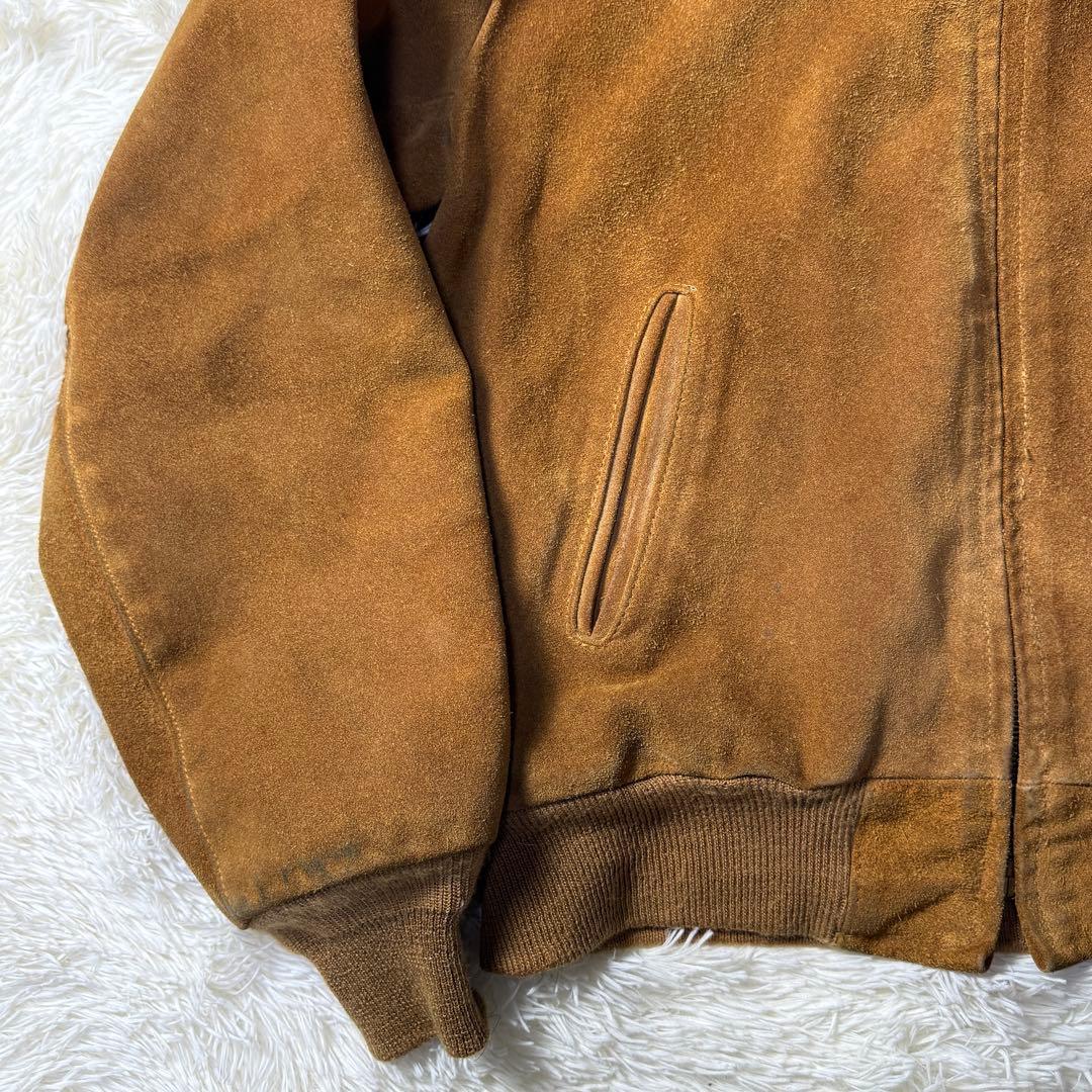 USA製 SCHOTT【スエードレザー 】ボンバージャケット L 80s 短丈