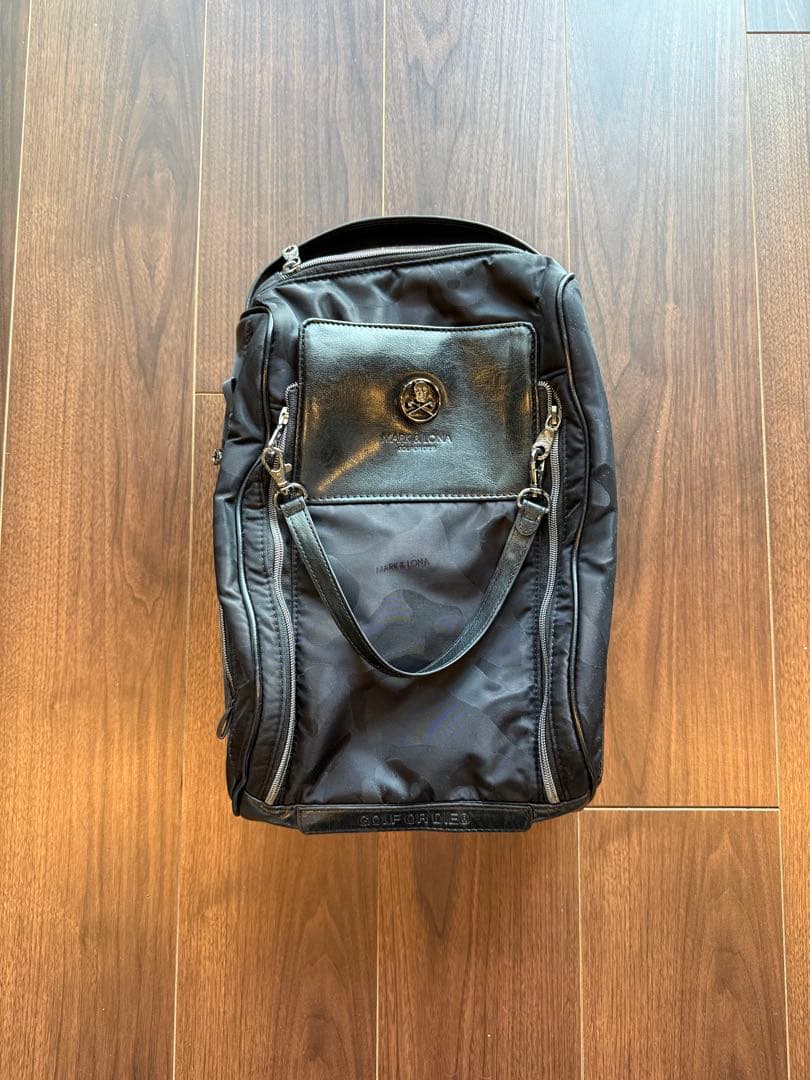 MARK&LONA シューズバッグ シューズケース カモ ブラック 完売品 美品