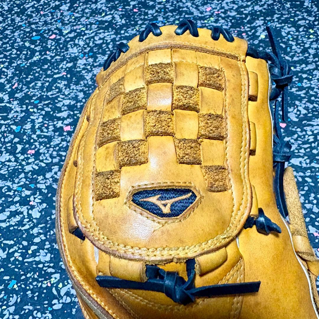 ミズノ 軟式用 内野手用グローブ プロフェッショナルグローバル バスケットウェブ