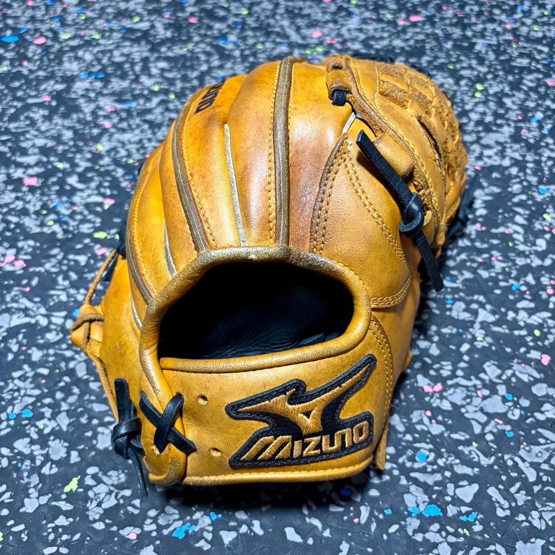 ミズノ 軟式用 内野手用グローブ プロフェッショナルグローバル バスケットウェブ